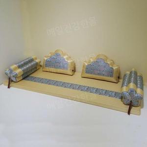 예단 오색모빌 전통 보료 세트 침구 왕실 황실 옛날 이불 요세트 폐백