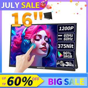 HGFRT 16인치 터치 홀더 모니터 350CD SRGB 번째 있는 96 10 스탠드가 휴대용 TYP 노트북용 화면 16