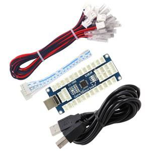 EaJ 스위치 PC 파이용 SJ JX 아케이드 게임 USB 인코더 보드 매크로 명령 제로 지연 게임패드 버튼 컨트롤러