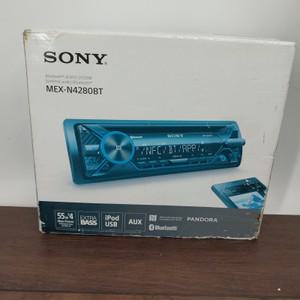소니 MEXN4280BT 블루투스 CD 플레이어 220와트 아이폰 안드로이드 MP3 AM FM USB 오픈 박스