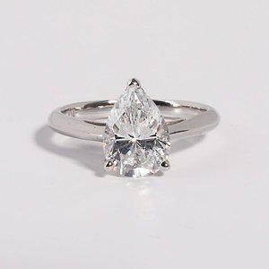 [샤밍주얼리]2캐럿 페어컷 다이아 반지 랩 IGI 결혼 기념일 선물 여자 친구 명품 프러포즈 예물