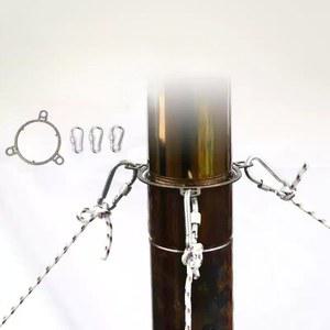 홀더 화목 연통 고정 길이 1개 높이 화로 연결 더블 지지대 부품 A