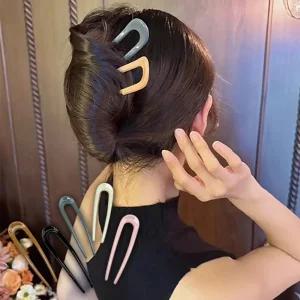 U자 비녀 헤어 2개세트 고정 핀 프랑스핀 올림머리 똥머리 업스타일 고정 혼주 뒤꽂이 머리장식