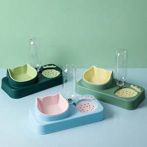 강아지 고양이 자동급수기 밥그릇 애견 식기 세트