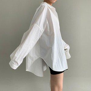 [VY] 여자 큰사이즈 박스 흰남방 빅사이즈 벌룬 FW 셔츠_14950638_588847