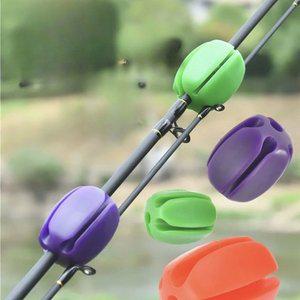 고품질 루어 낚시대 로드볼 에그볼 실리콘 고정 보호 1개입 낚시대홀더 낚시대클립 (WFGIE8S)