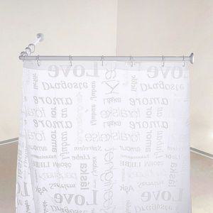 욕실 코너형 샤워 가림막 가리개 커튼봉 압축봉  L형