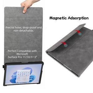 [누리잡화]마이크로소프트 서피스 프로 11, 10/9 포트폴리오 케이스용 비즈니스 커버, 13 인치 다중 각도