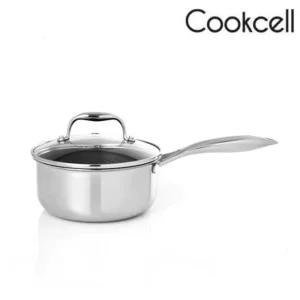 [쿡셀] 통3중 싱글 코팅 블랙에디션 IH 편수냄비 18cm 06022