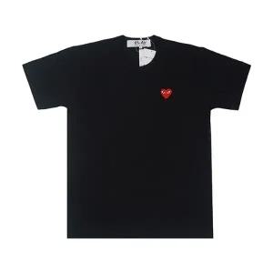 플레이 꼼데가르송 레드 하트 티셔츠 블랙 AX T108 051 1