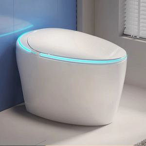 스마트 일체형 비데 최고급 전자동 계란형 커버 양변기 변기