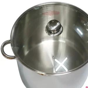 페르비타 3중바닥 곰솥냄비 32cm 인덕션겸용 유리뚜껑 대용량 곰탕 사골 인덕션냄비