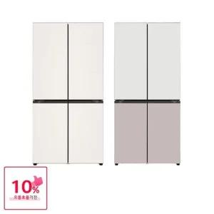 [LG] 디오스 AI 오브제 4도어 냉장고 글라스 870L 1등급 H875GBB011/H875GGA011