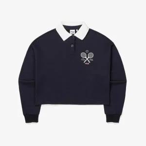 [휠라](광주신세계)[FILA] 여성 테니스 카라배색 맨투맨 (FS2POE3354F_INA)