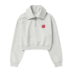 널디 여성 수플레 크롭 스? 카라맨투맨 PNEF24SW07