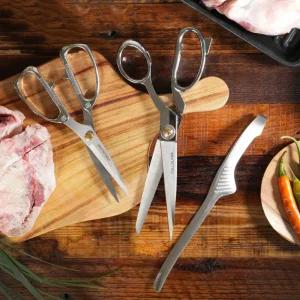 BASS 스테인레스 가위 집게 3종 세트 연마제제거