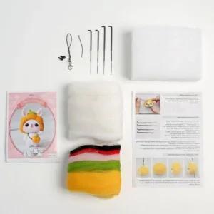 양모펠트 만들기 인형 키링 집순이 취미세트 (WFJ89FL)