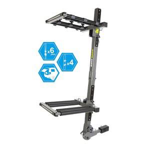 버즈랙 버즈스키 - 히치 마운트 스키 및 스노보드 랙 | 2인치 또는 1.25인치 리시버 장착 틸팅 어웨이