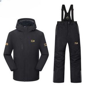 방수자켓세트 겨울낚시복 자켓 재킷 낚시복 방풍 검정 M 세트 방한