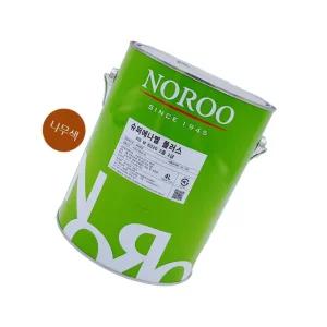 노루 슈퍼에나멜 플러스 나무색 유광 4L 유성페인트 유성도료