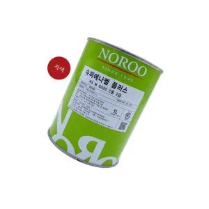 노루 슈퍼에나멜 플러스 적색 유광 1L 알키드수지 목재페인트 가구페인트