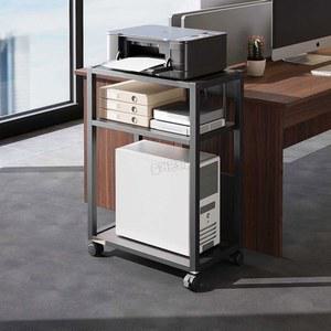 컴퓨터 본체 선반 원목 이동식 데스크탑 3단 컴퓨터본체 PC