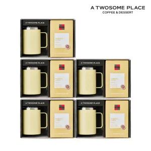 [롯데백화점]투썸플레이스 투썸플레이스 심플 기프트 세트 (스텐머그 옐로우) x 5개