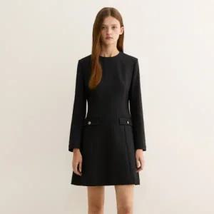 [롯데백화점]시스티나 [25/FW] 라운드 긴팔 A라인 원피스