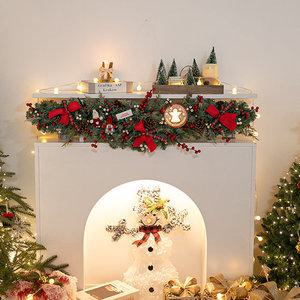 크리스마스 장식 가랜드 센터피스 레드열매 100cm 소품 테이블 벽걸이 데코 행사