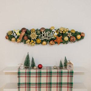 크리스마스 장식 가랜드 센터피스 라인 앵글별 A 100cm 소품 테이블 벽걸이 데코 행사