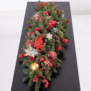 크리스마스 장식 가랜드 센터피스 LED 스팽글 설정펄 100cm 소품 데코 행사