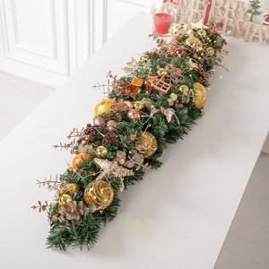 크리스마스 장식 가랜드 센터피스 LED 마티네펄 100cm 소품 데코 행사 촬영