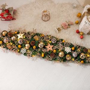 크리스마스 장식 가랜드 센터피스 LED 앙드레코라 100cm 소품 테이블 벽걸이