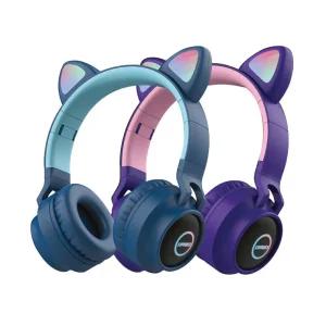 디알고 BH028C 고양이 키즈 어린이 블루투스 헤드폰
