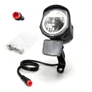 2핀 커넥터가 있는 전기 자전거 헤드라이트 12V-60V - 야간 라이딩용 LED 전면 조명, 산악 및 스쿠터 유선 액세서리(QD252 방수 플러그)