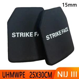 NIJ 클래스 III 순수 PE 방탄 플레이트 25X30CM 클래스 3 방탄 플레이트 전술 삽입 배낭 데크 바디 아머