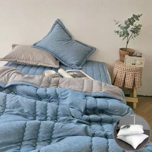 시티 사계절 차렵 이불패드세트 SS+베개솜포함 / 기숙사이불 세트 싱글 