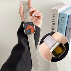 애플워치1 2 3 38mm 42mm 호환 베이직 마그네틱 D버클 가죽 스트랩 밴드 시계줄