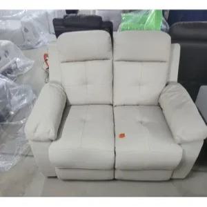 [B등급 최대혜택가!] 헤븐 전동 2인 리클라이너 에어레더 라이트그레이