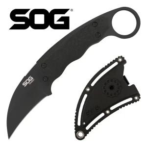 SOG 소그 정식수입 GAMBIT BLACKOUT 갬빗 블랙아웃 군인 야전 카람빗 픽스드 블레이드 하드 몰리드 나일론 쉬스 서바이벌 캠핑칼 EDC 아웃도어 GB1002-CP