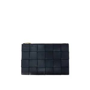 [중고명품비아르] [S] 보테가베네타 인트레치아토 레더 카세트 클러치백 스몰 블랙