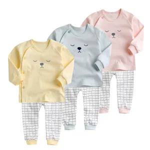 [그린베베] 영유아 봄가을용_잠탱이 양면내의/아기옷/아기내복/실내복/남아/여아/상하세트/순면/KC인증/국내원단