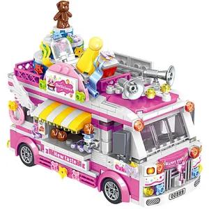 608피스 미니블럭 - 케이크 트럭 아동블 자동차블 어린이블 록 유아블