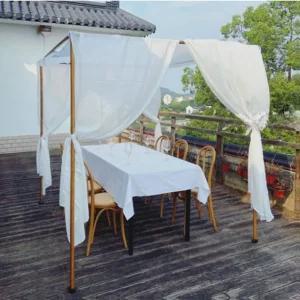 우드캐노피 야외 비치 웨딩 캐노피 차양막 펜션 촬영