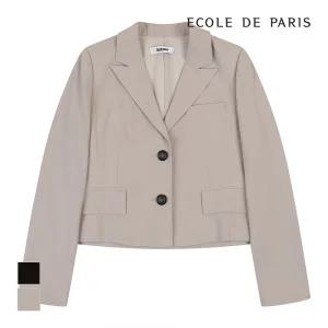 [에꼴드파리] 투버튼 크롭 자켓_CB28WJA008Z