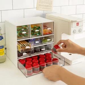 적층형 수납함 약정리수납장 커피정리함 약서랍장 1칸