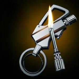 오일 성녕 지프라이터 키링 특이한 부싯돌 라이터 병따개 캠핑용 다기능