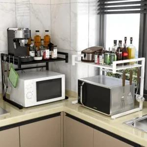 우리몰 길이조절 주방정리 선반 전자레인지 조립식