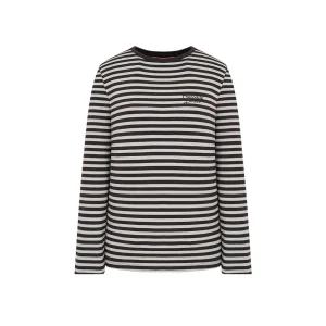 [20%쿠폰+7%페이][크로커다일 레이디] 스트라이프 로고 프린트 티셔츠_CLDWTS905