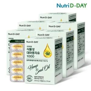 뉴트리디데이 프리미엄 식물성 종자유 1000 30캡슐 x 6개 총6개월분